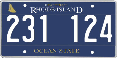 RI license plate 231124