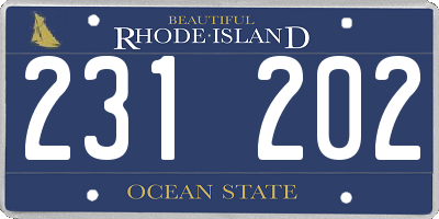 RI license plate 231202