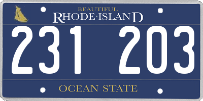 RI license plate 231203