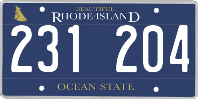 RI license plate 231204