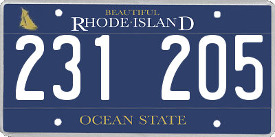 RI license plate 231205