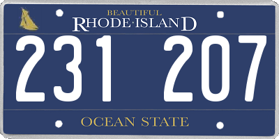 RI license plate 231207