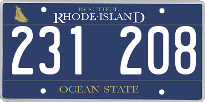 RI license plate 231208