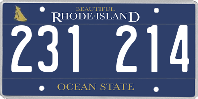 RI license plate 231214