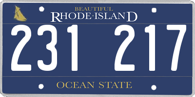 RI license plate 231217