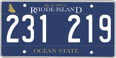 RI license plate 231219