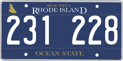 RI license plate 231228
