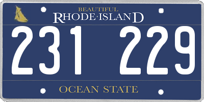 RI license plate 231229