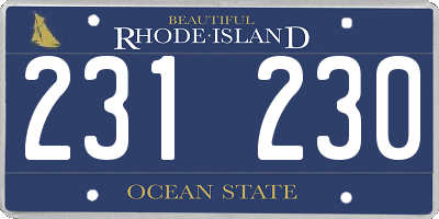 RI license plate 231230