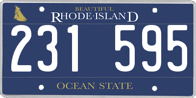 RI license plate 231595