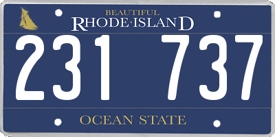 RI license plate 231737