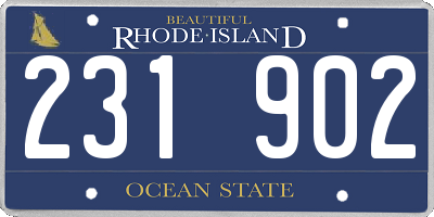RI license plate 231902