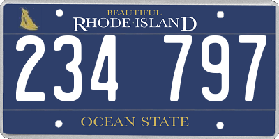 RI license plate 234797