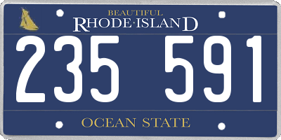 RI license plate 235591