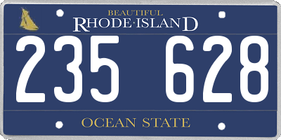 RI license plate 235628