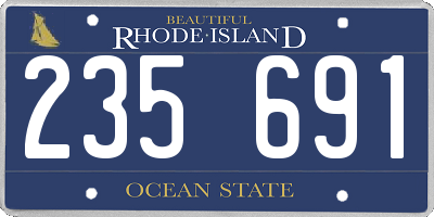 RI license plate 235691