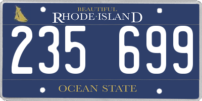 RI license plate 235699