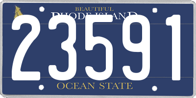 RI license plate 23591