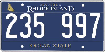 RI license plate 235997