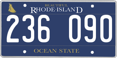 RI license plate 236090