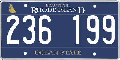 RI license plate 236199