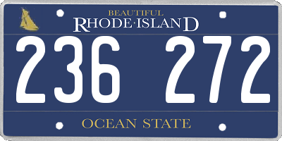 RI license plate 236272