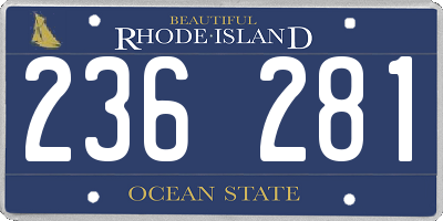 RI license plate 236281