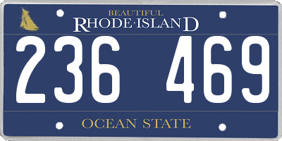 RI license plate 236469