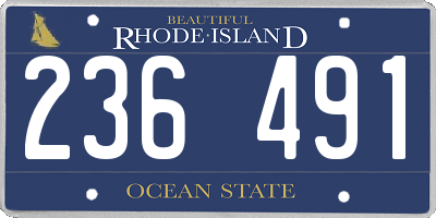 RI license plate 236491