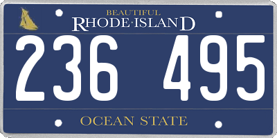 RI license plate 236495