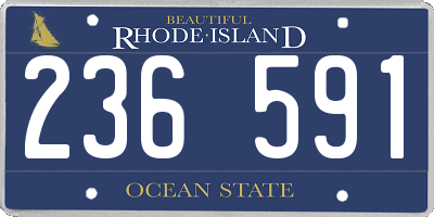 RI license plate 236591