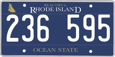 RI license plate 236595