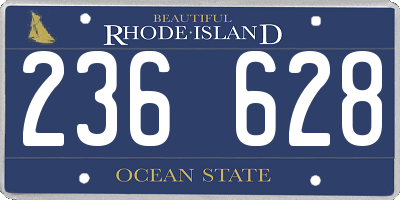 RI license plate 236628