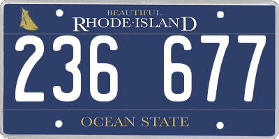RI license plate 236677
