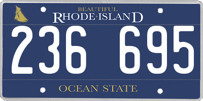 RI license plate 236695
