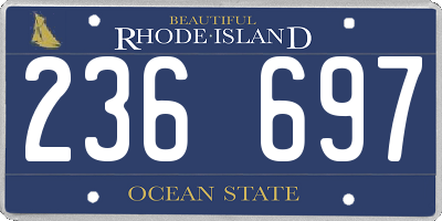 RI license plate 236697