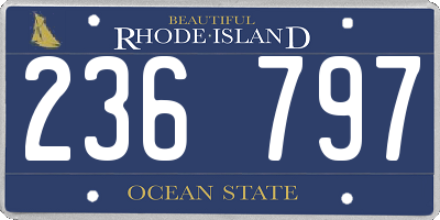 RI license plate 236797