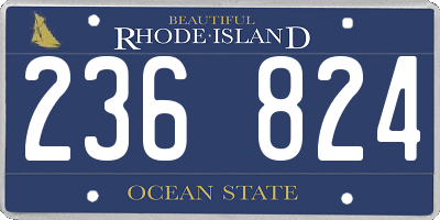 RI license plate 236824