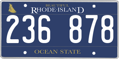 RI license plate 236878
