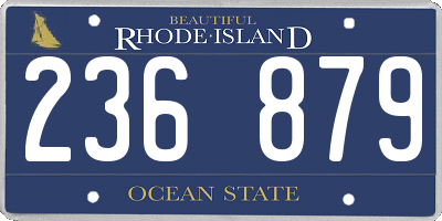 RI license plate 236879