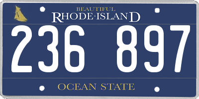 RI license plate 236897