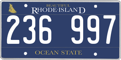 RI license plate 236997