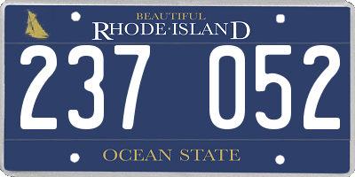 RI license plate 237052