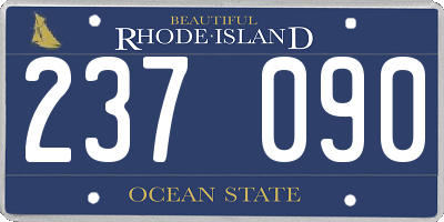 RI license plate 237090