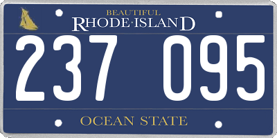 RI license plate 237095