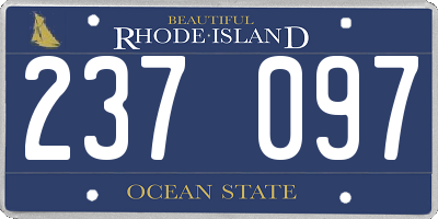 RI license plate 237097