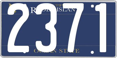 RI license plate 2371