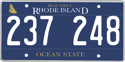 RI license plate 237248