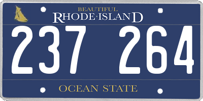 RI license plate 237264