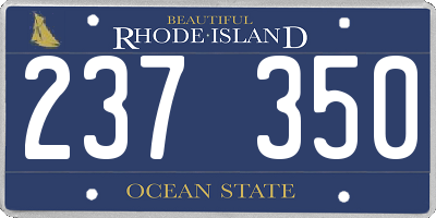 RI license plate 237350